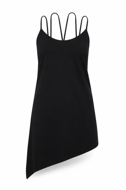 Front view of Atmosphere women’s black shift, size UK 10