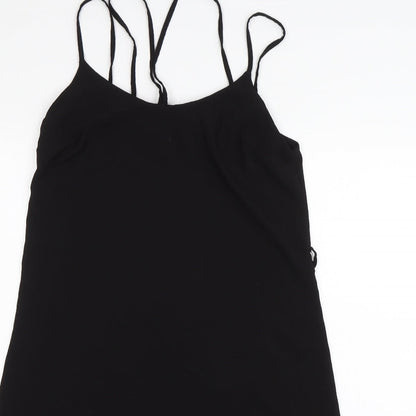Close-up detail of Atmosphere women’s black shift, size UK 10