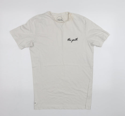 Native Youth Womens White   Basic T-Shirt Size M