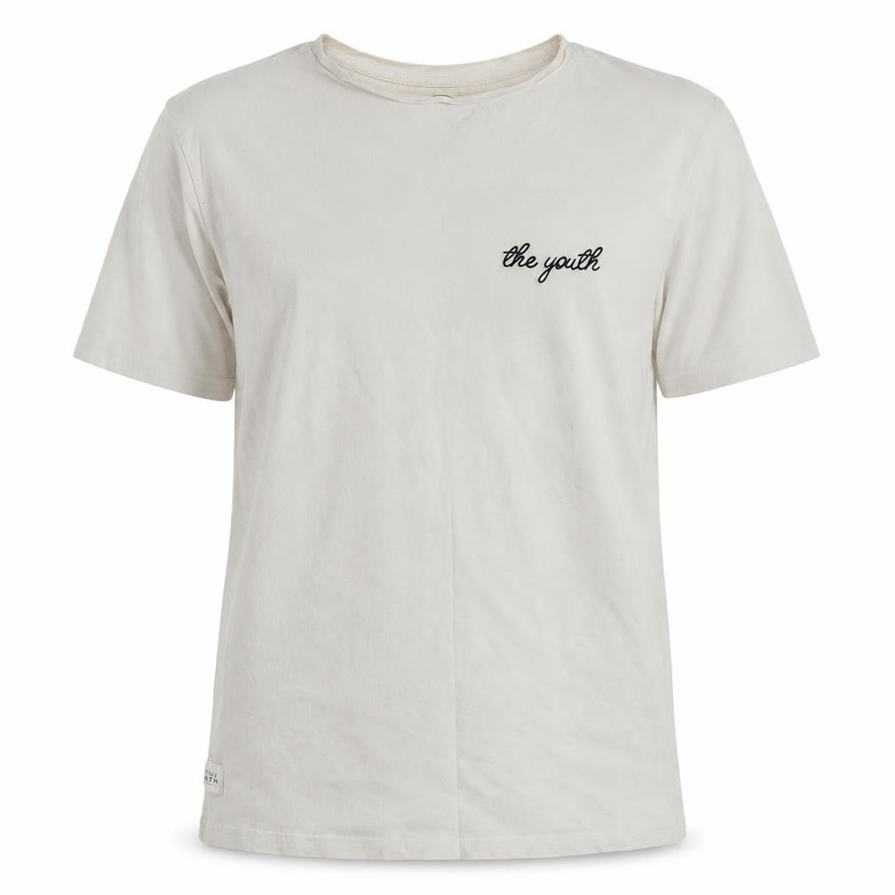 Native Youth Womens White   Basic T-Shirt Size M