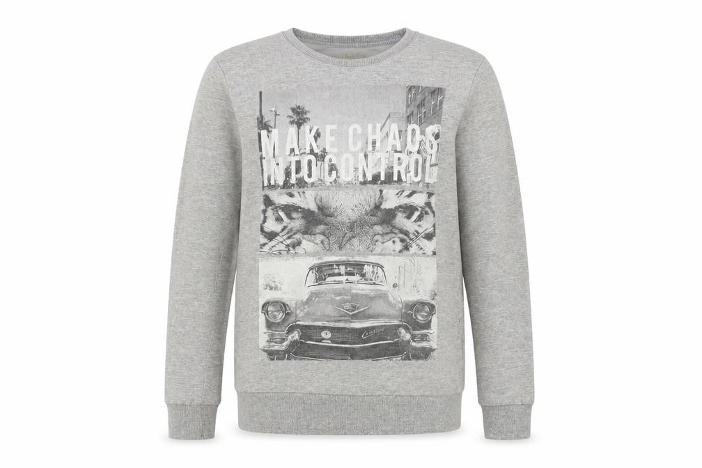 River Island Girls Grey   Pullover Sweatshirt Size 9-10 Years