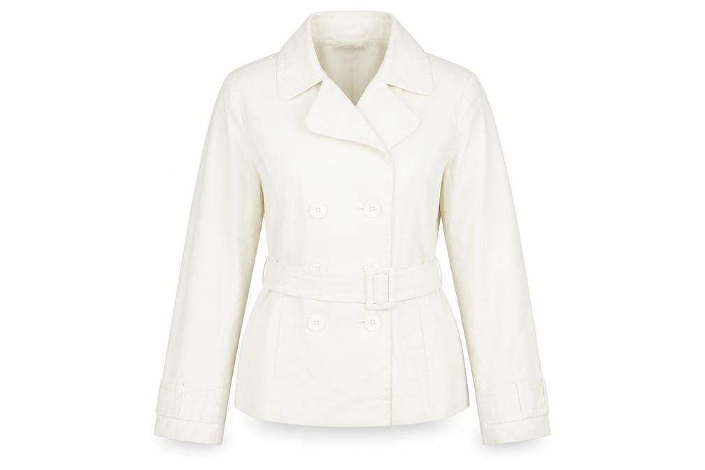 Xe Womens White   Pea Coat Coat Size 16