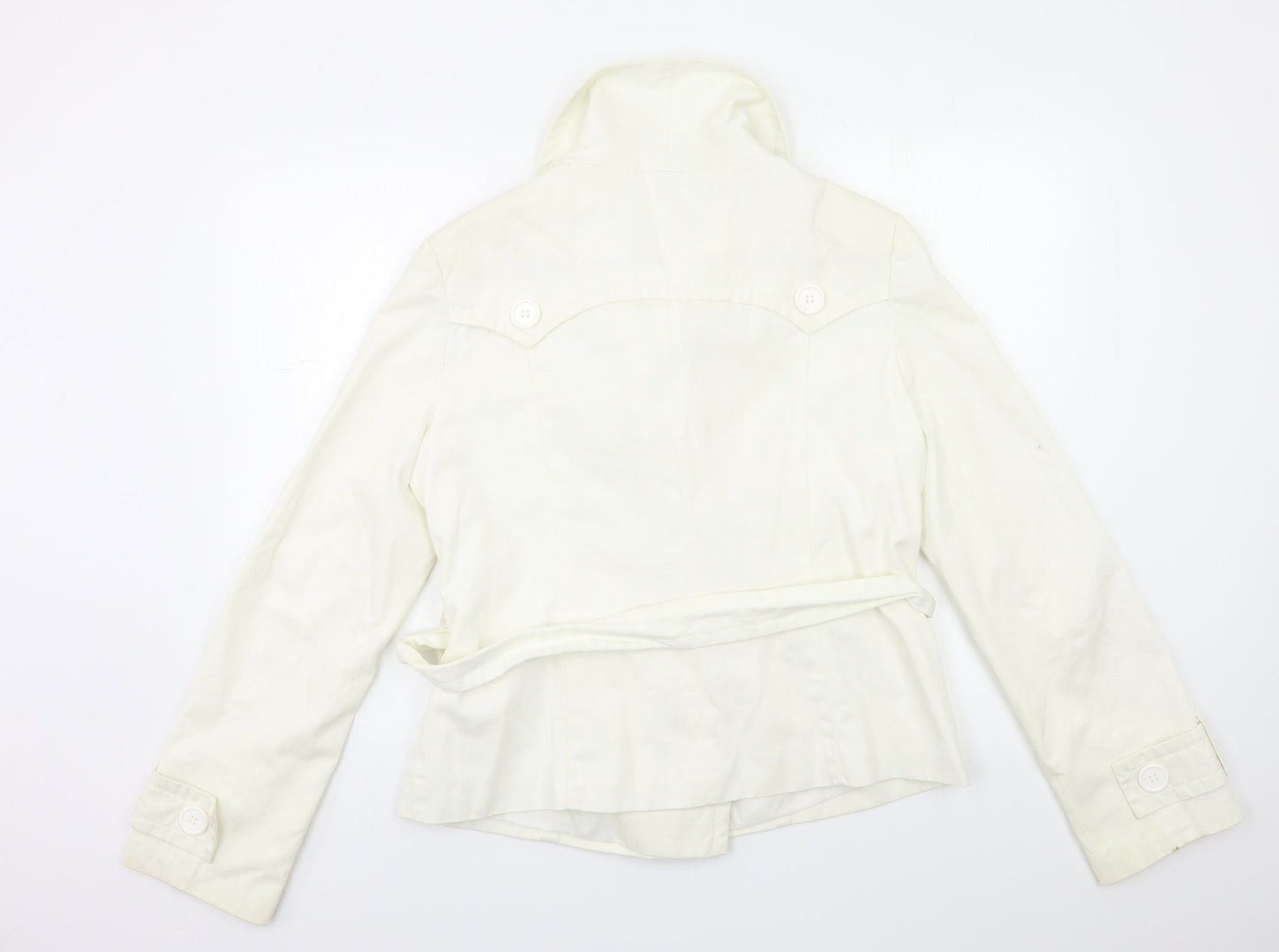 Xe Womens White   Pea Coat Coat Size 16