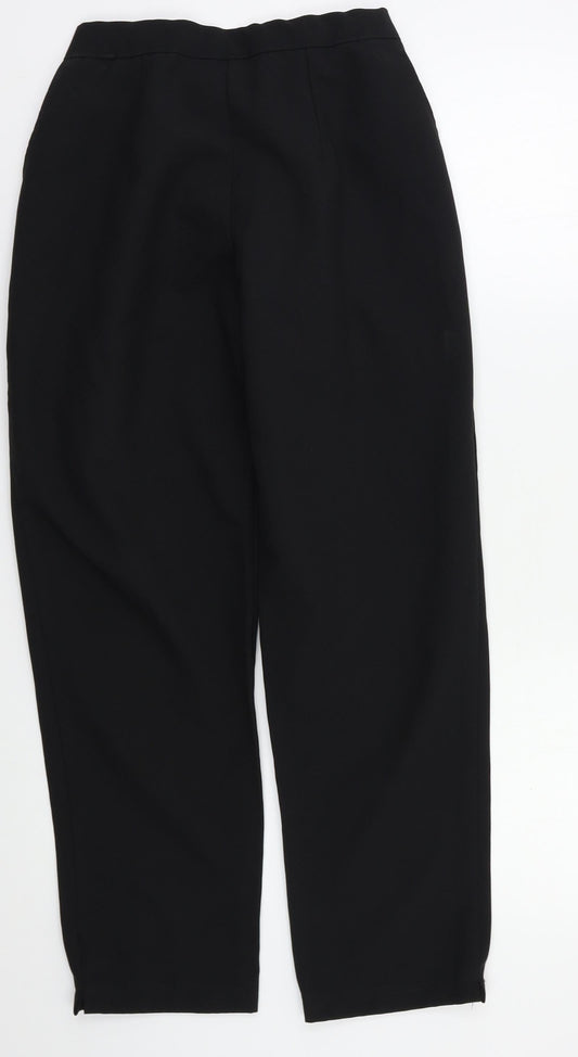 Preworn Womens Black   Trousers  Size 12 L27 in