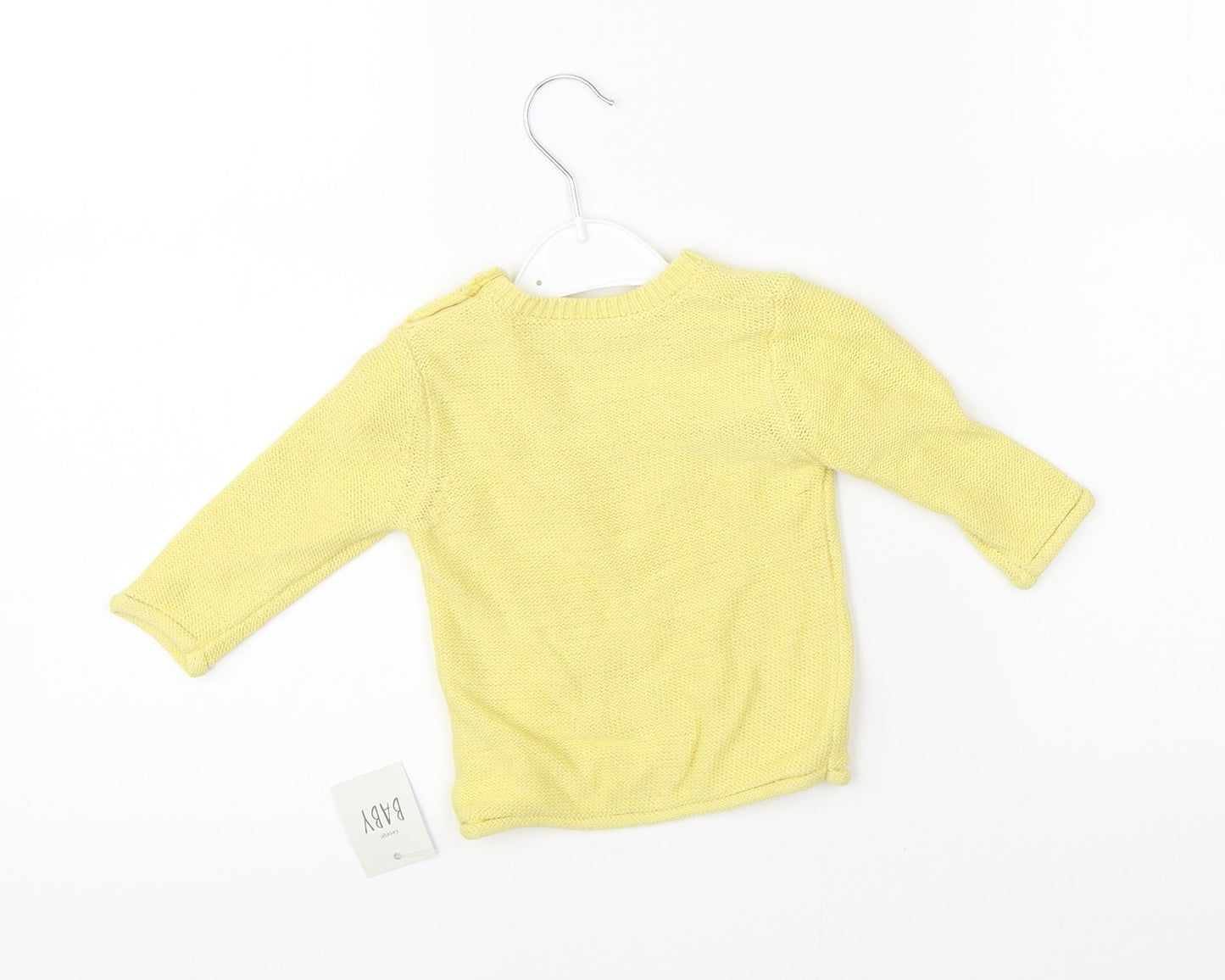 George Girls Yellow  Knit Pullover Jumper Size 0-3 Months