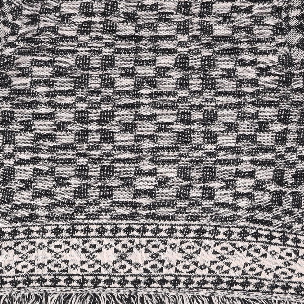M&Co Womens Black Geometric  Pullover Jumper Size 14