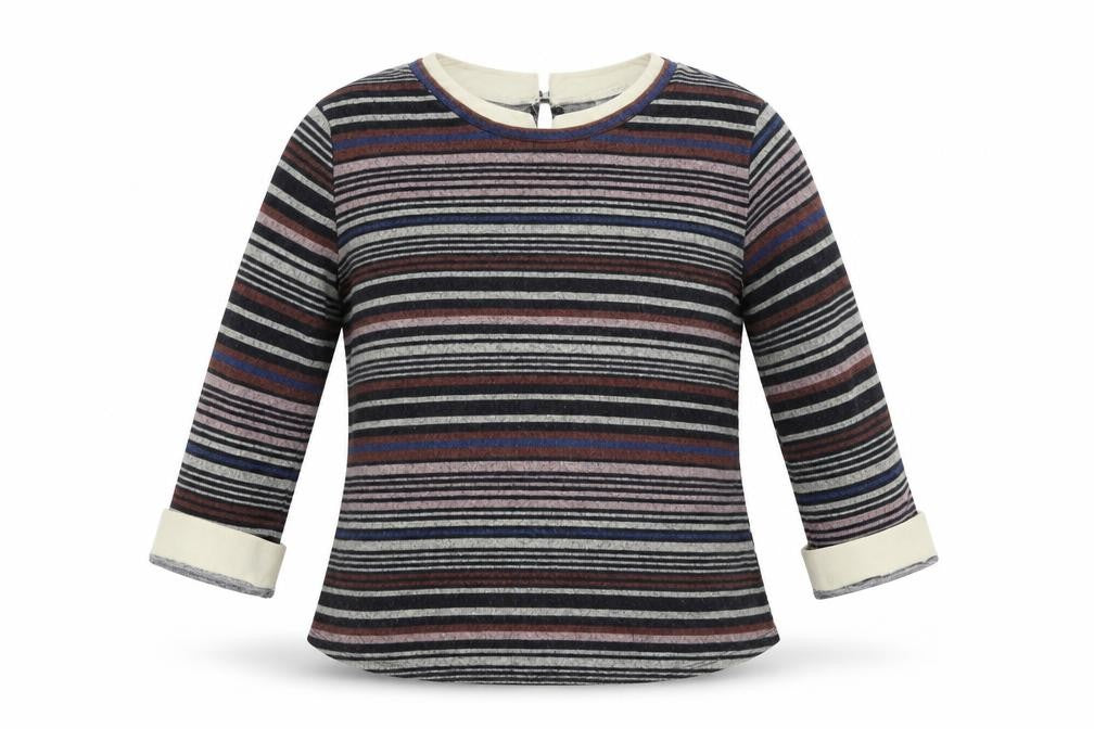 Faith And Joy Womens Multicoloured Striped  Pullover Jumper Size XL