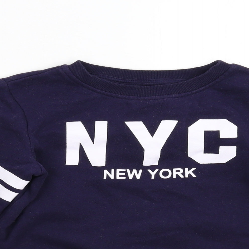 YD Boys Blue   Pullover Sweatshirt Size 8-9 Years