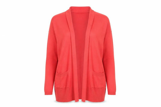 Primark Womens Orange  Knit Cardigan Jumper Size 6