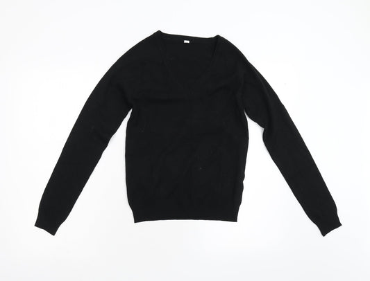 Preworn Womens Black  Knit Pullover Jumper Size M