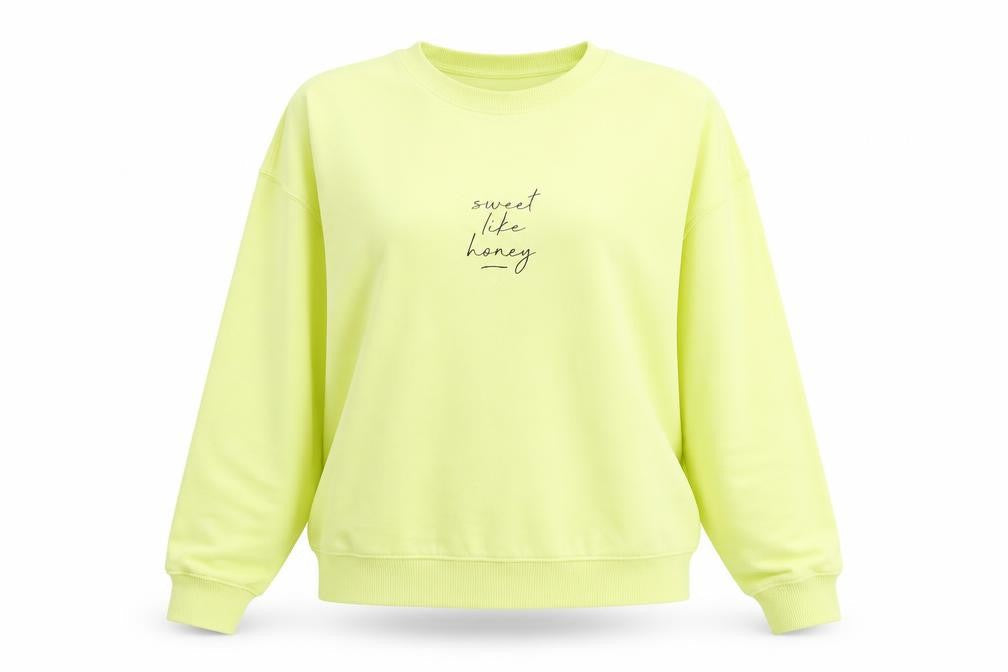 New Look Womens Yellow   Pullover Sweatshirt Size M