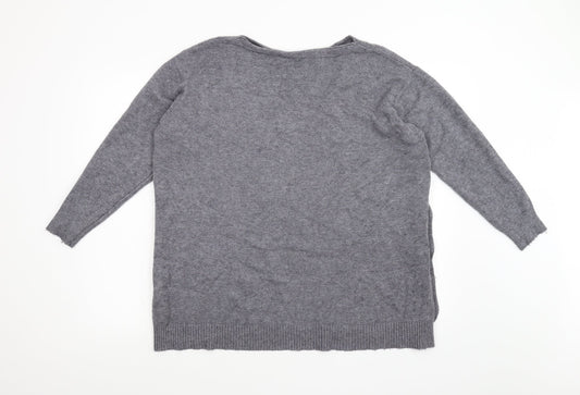 Preworn Womens Grey  Knit Pullover Jumper Size L