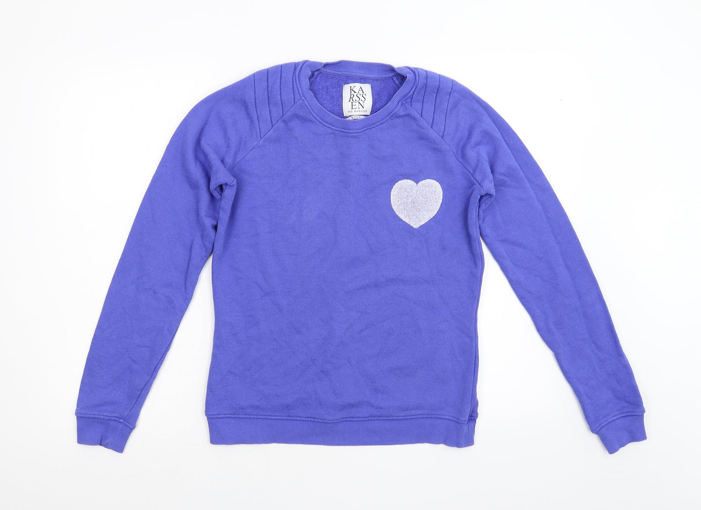 Karssan Womens Blue   Pullover Sweatshirt Size XS