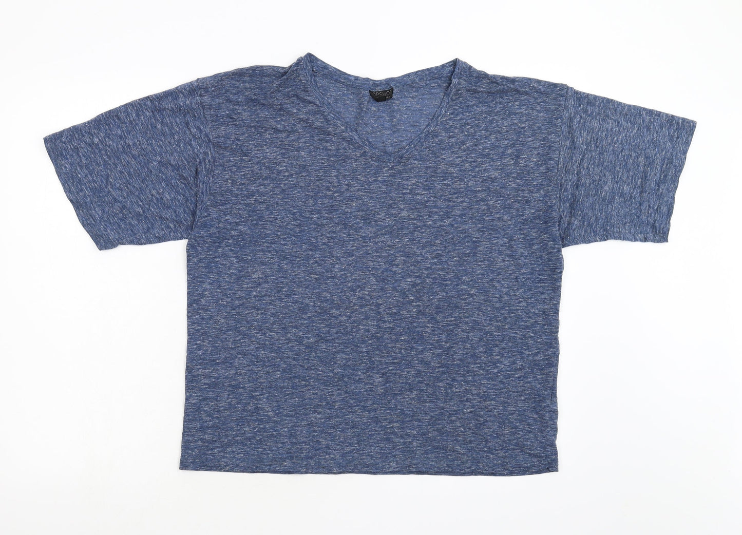 Topshop Womens Blue   Basic T-Shirt Size 8