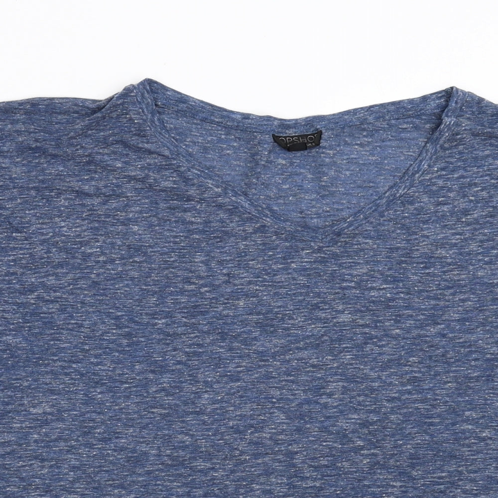 Topshop Womens Blue   Basic T-Shirt Size 8