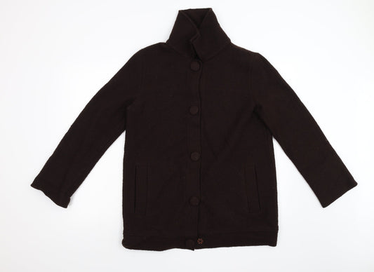 Zara Womens Brown   Overcoat Coat Size L