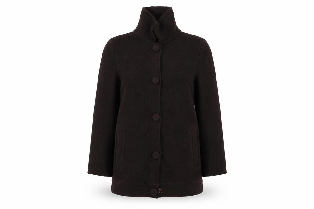 Zara Womens Brown   Overcoat Coat Size L