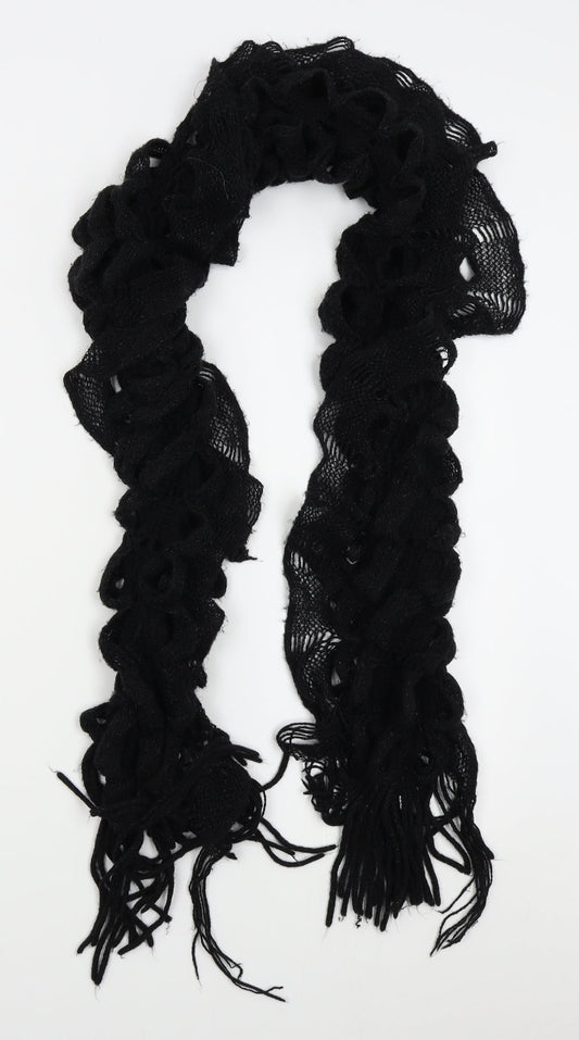 Preworn Womens Black    Scarf