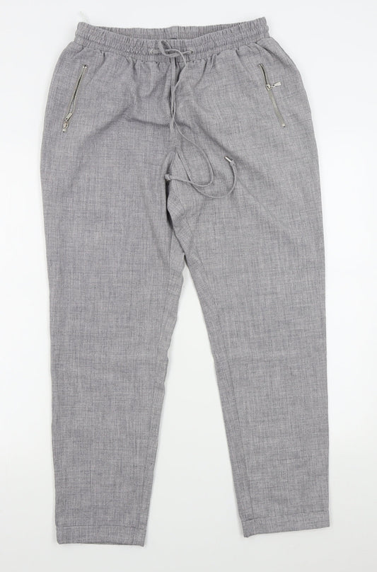 Atmosphere Womens Grey   Chino Trousers Size 12 L27 in