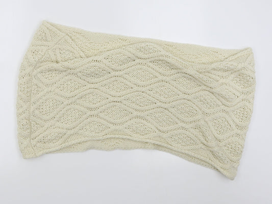 Preworn Womens Ivory    Scarf