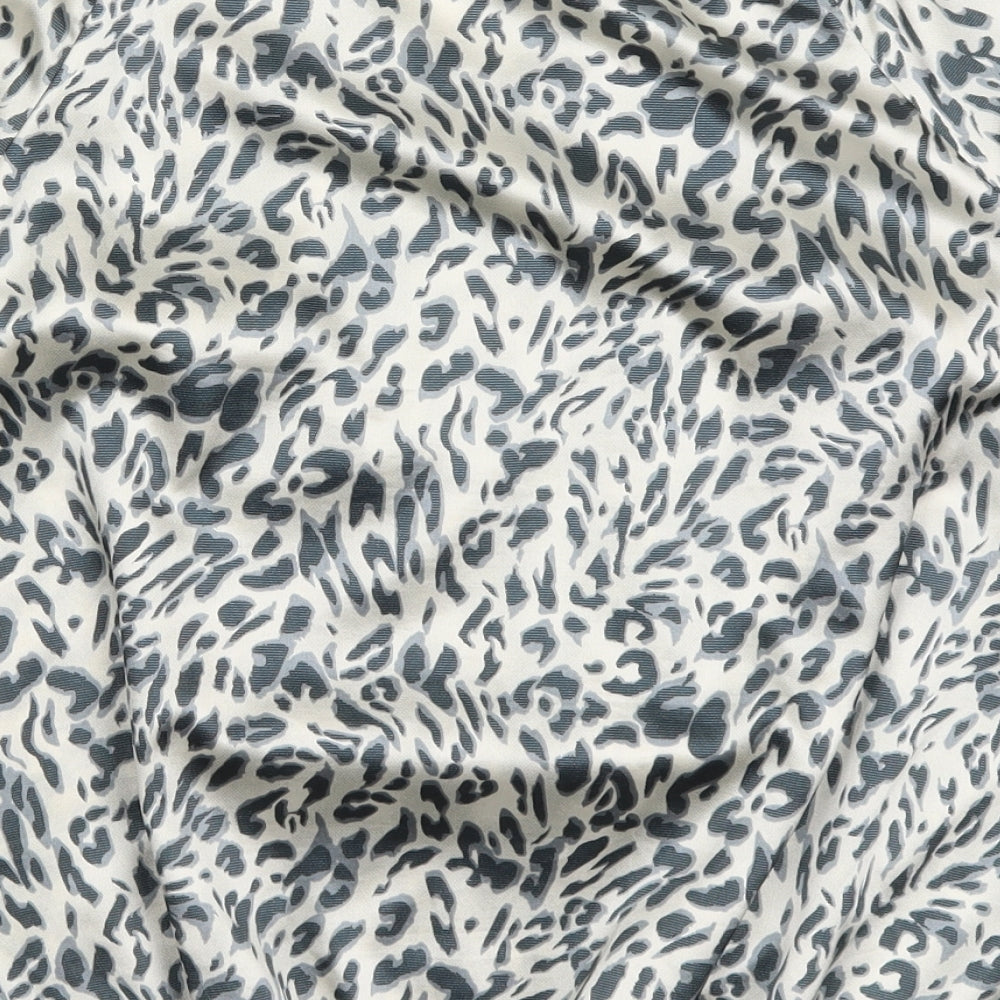 Bonmarché Womens Grey Animal Print  Basic Blouse Size 14
