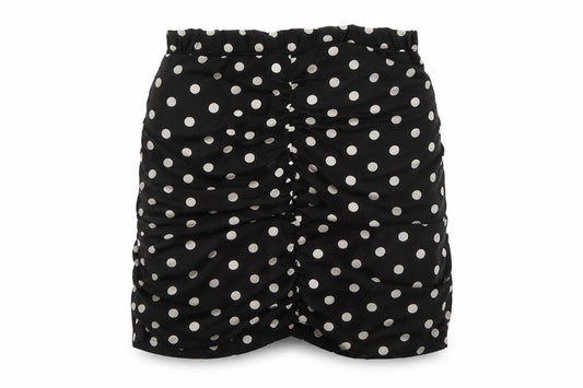 Boohoo Womens Black Polka Dot  Maxi Skirt Size 10