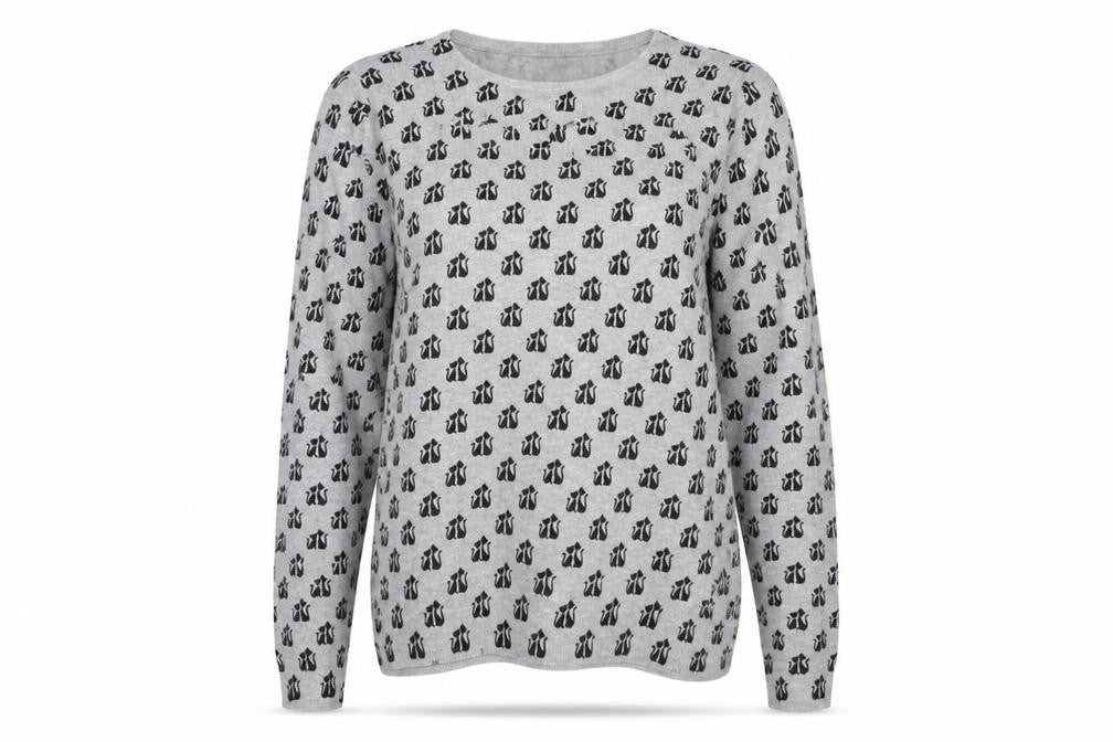 Marks & Spencer Womens Green Geometric Knit Pullover Jumper Size 12