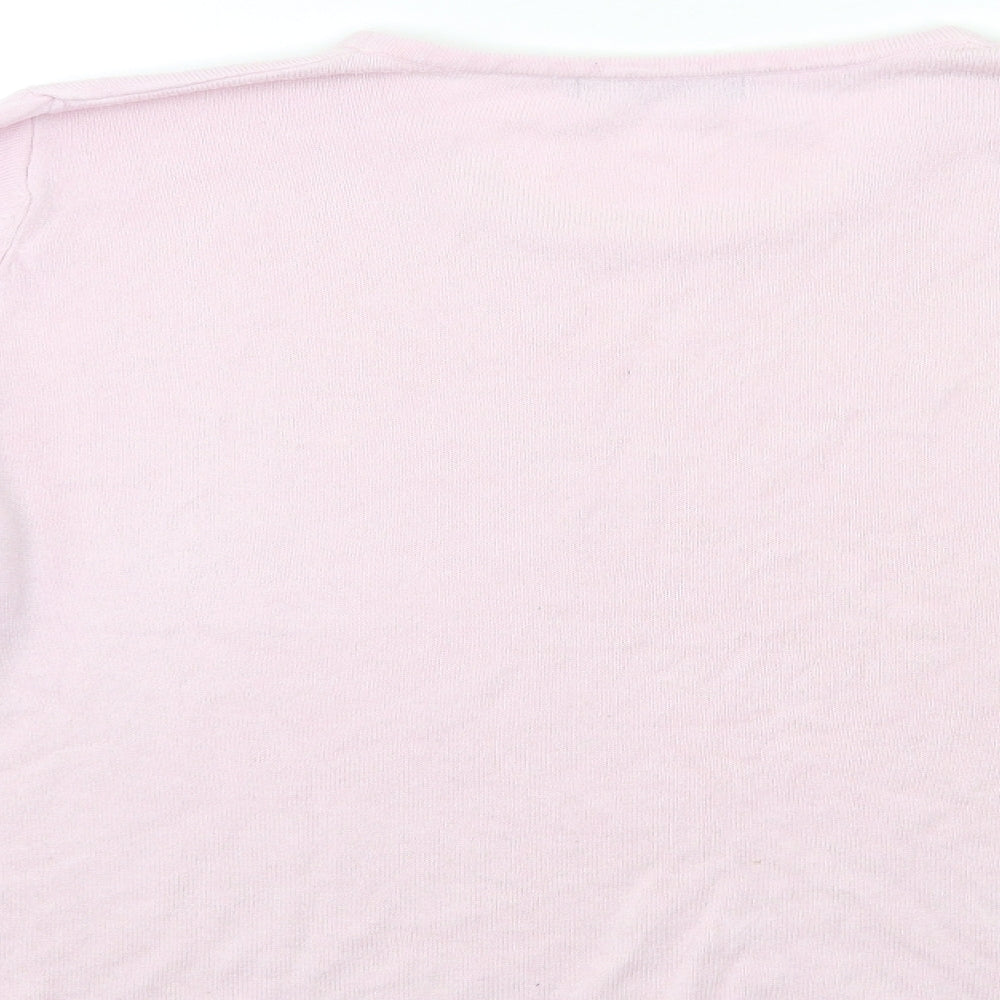 Bonmarché Womens Pink  Knit Pullover Jumper Size L