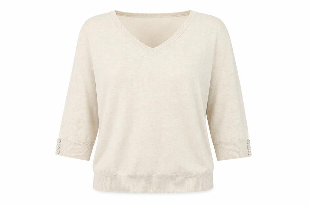BHS Womens Beige  Knit Pullover Jumper Size 12