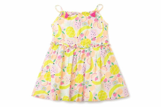 Hullabaloo Girls White Floral  Fit & Flare  Size 9 Years