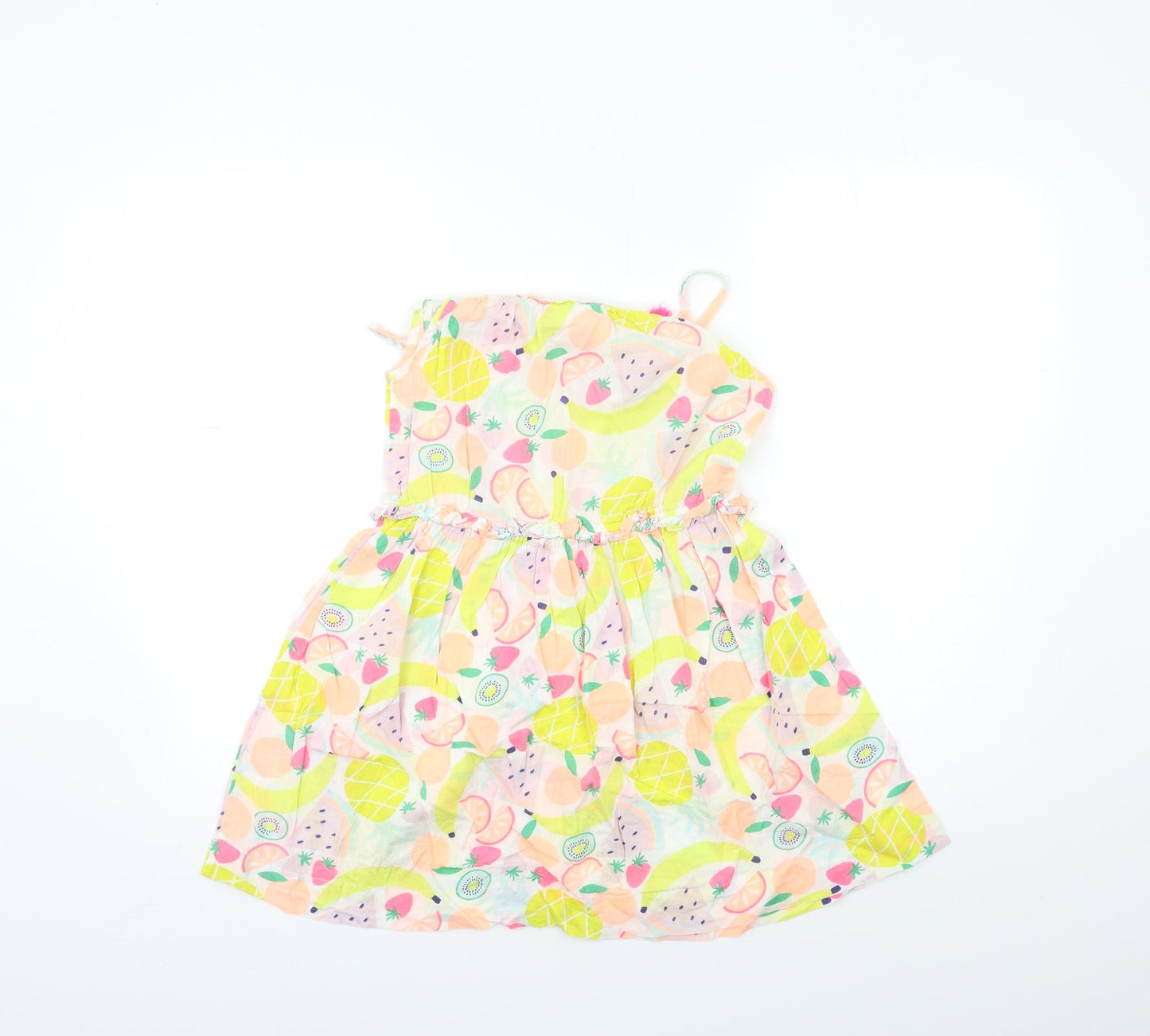 Hullabaloo Girls White Floral  Fit & Flare  Size 9 Years