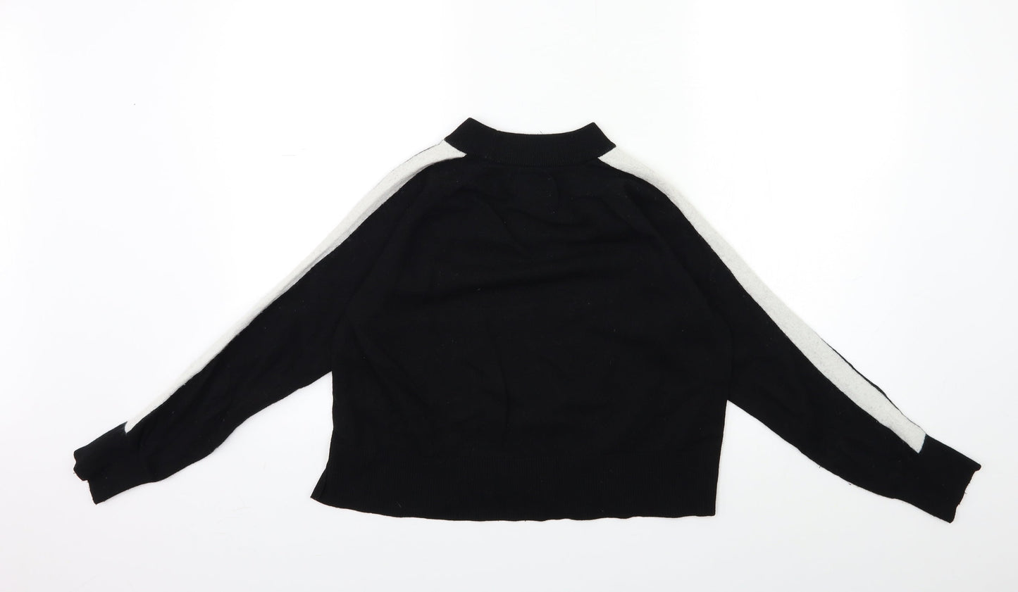 Jack Wills Womens Black  Knit Pullover Jumper Size 10