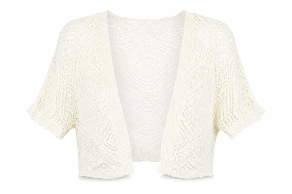 Atmosphere Womens White  Knit Cardigan Jumper Size XS