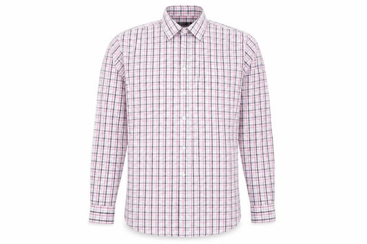 Cedarwood State Mens Pink Plaid Button-Up Size 17