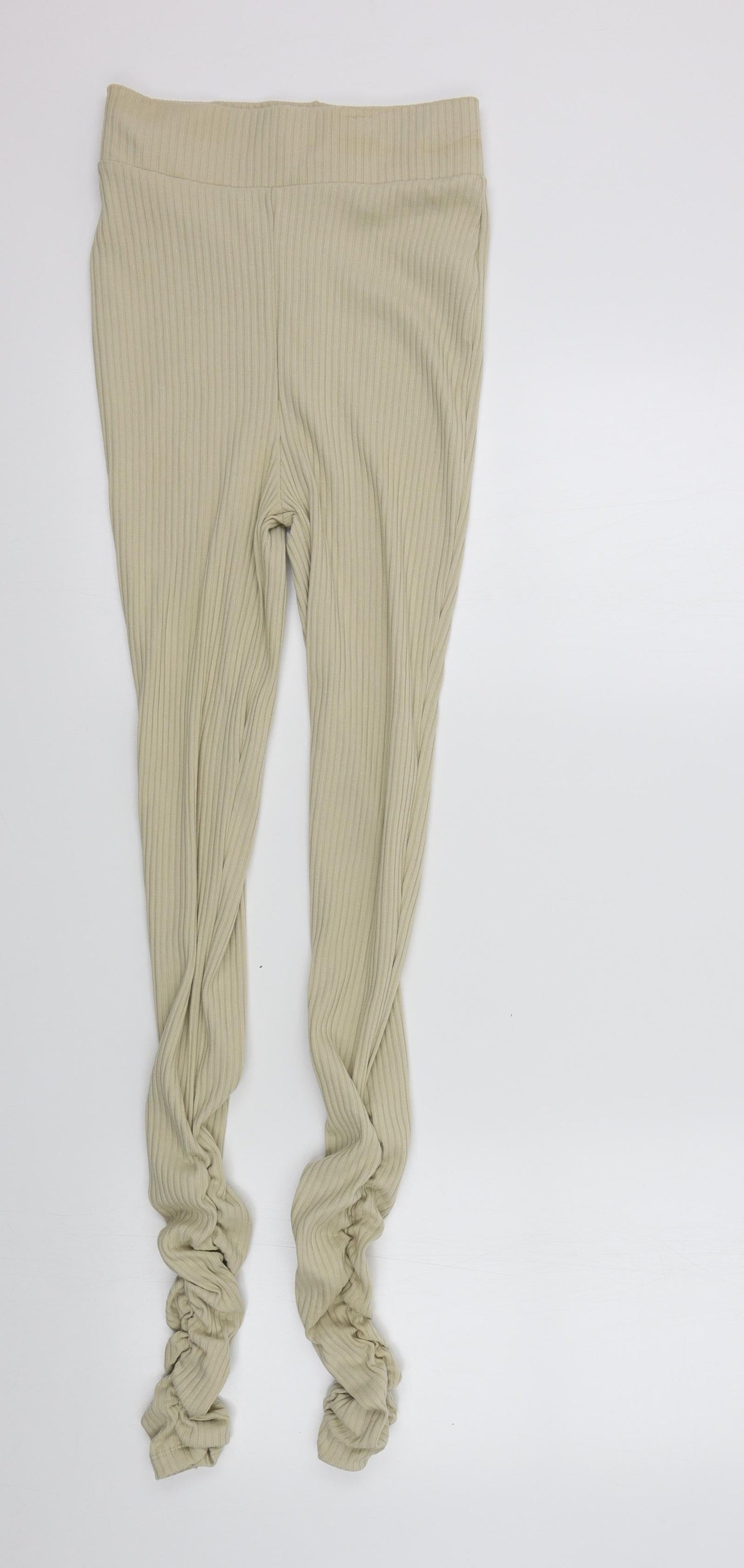 plouise Womens Beige Colourblock  Jegging Leggings Size S L31 in