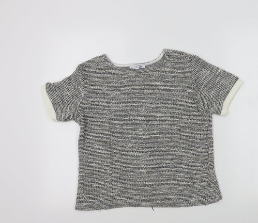 Zara Womens Ivory   Pullover Jumper Size M  - sparkle detail