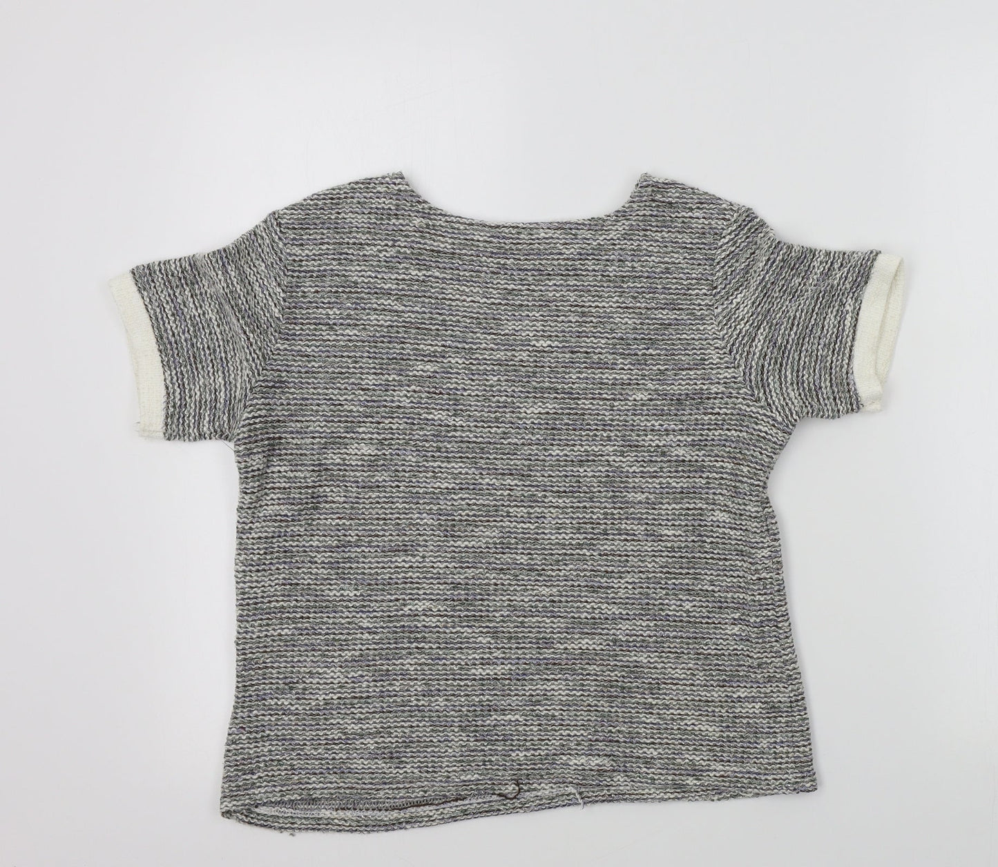 Zara Womens Ivory   Pullover Jumper Size M  - sparkle detail