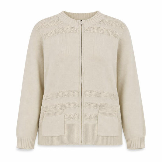 Bonmarché Womens Beige Cardigan Jumper Size L