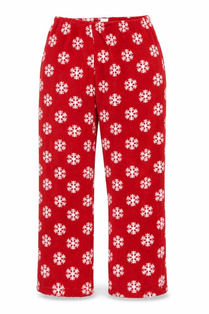 Preworn Womens Red Fair Isle  Jogger Trousers Size 12 L26 in