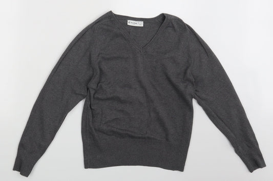 Tru Tex Mens Grey   Pullover Jumper Size S