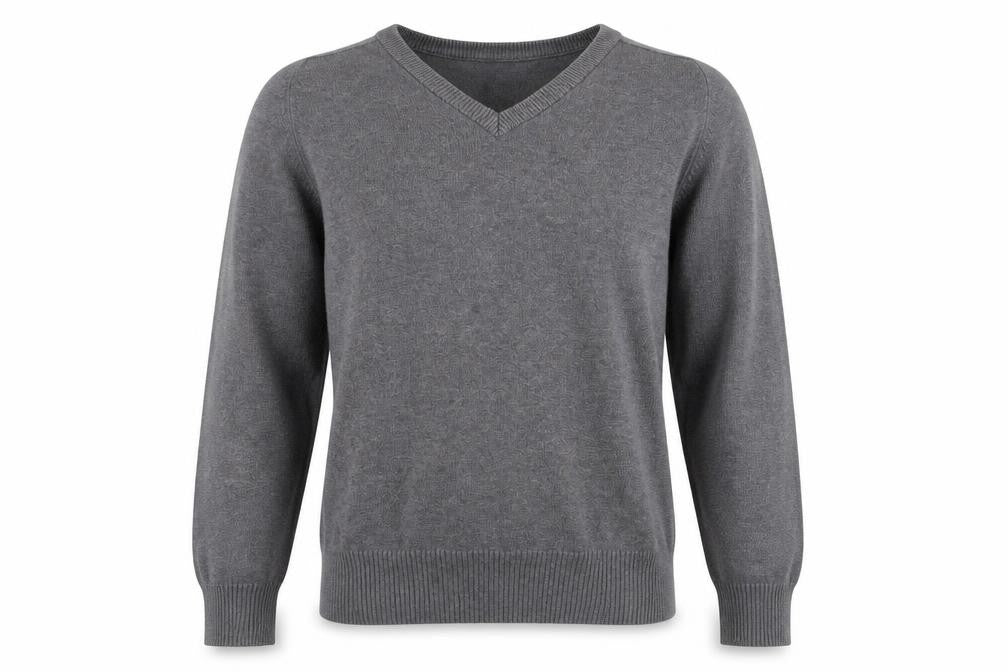 Tru Tex Mens Grey   Pullover Jumper Size S