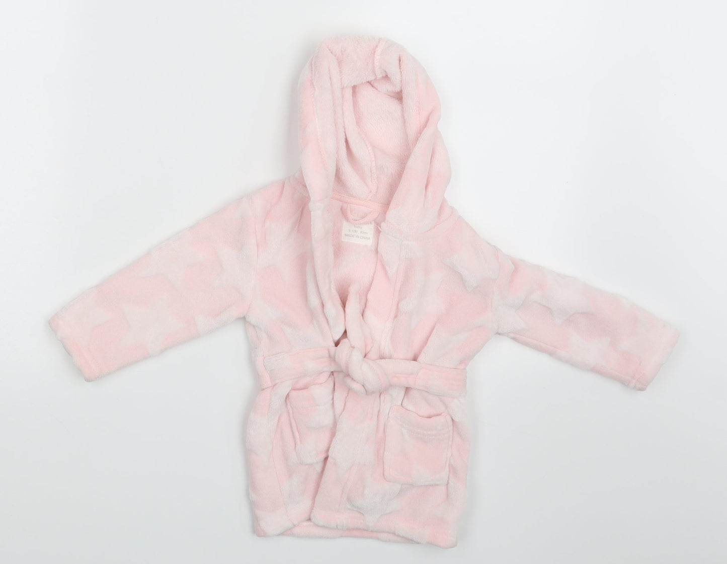 Primark Girls Pink   Babydoll Robe Size 9-12 Months