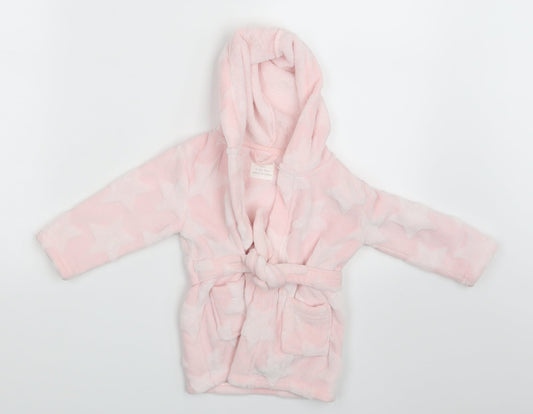 Primark Girls Pink   Babydoll Robe Size 9-12 Months