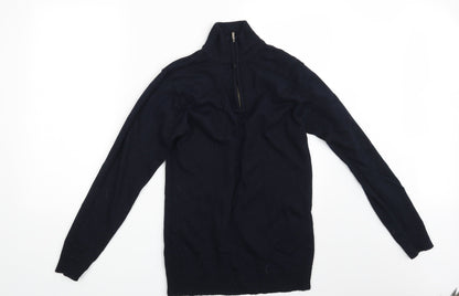 Additional front view of Easy men’s blue jumper, size S