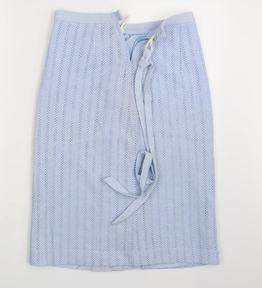 Preworn Womens Blue   Straight & Pencil Skirt One Size