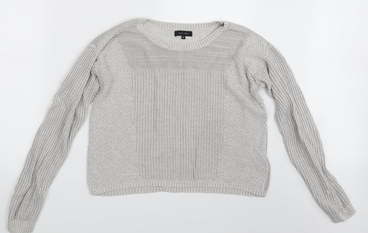 New Look Womens Grey   Pullover Jumper Size 10