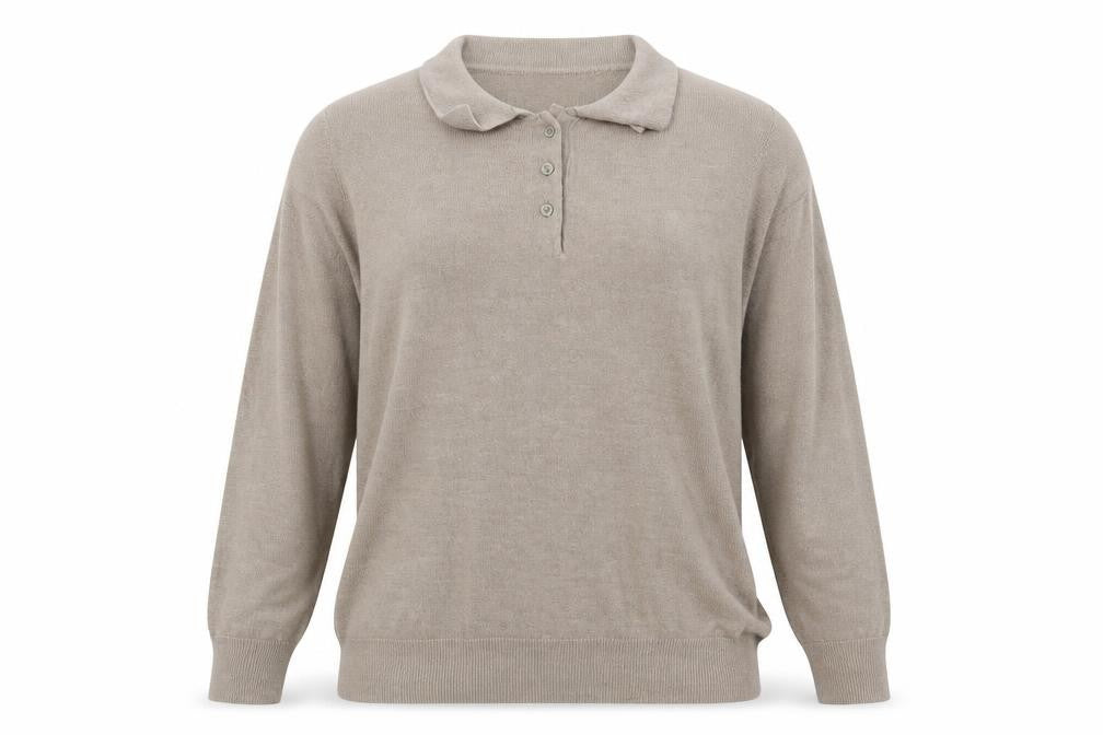 Julipa Womens Beige   Basic Polo Size 16