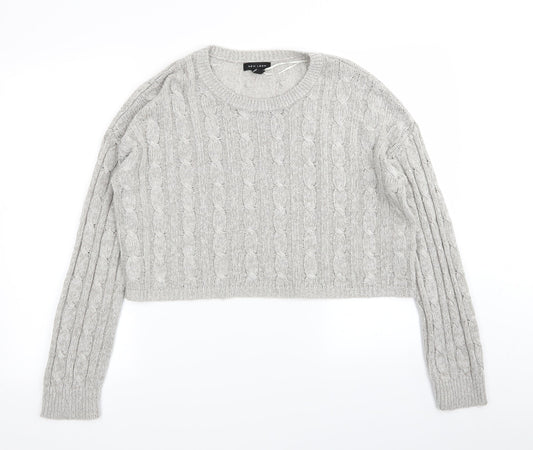 New Look Womens Grey   Pullover Jumper Size M