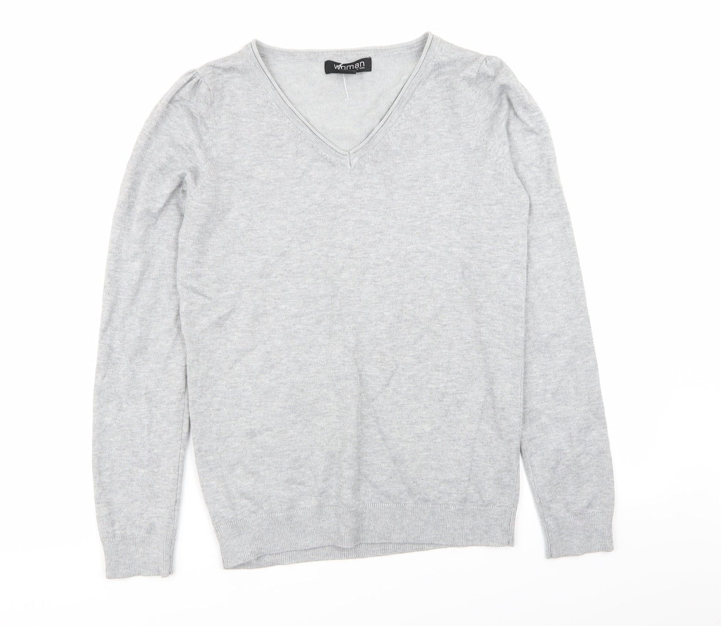 women Womens Grey   Pullover Jumper Size 8
