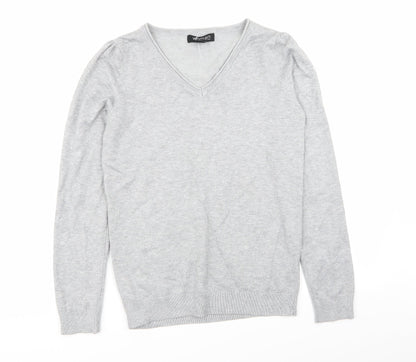 Preloved women Womens Grey   Pullover Jumper Size 8 - Front